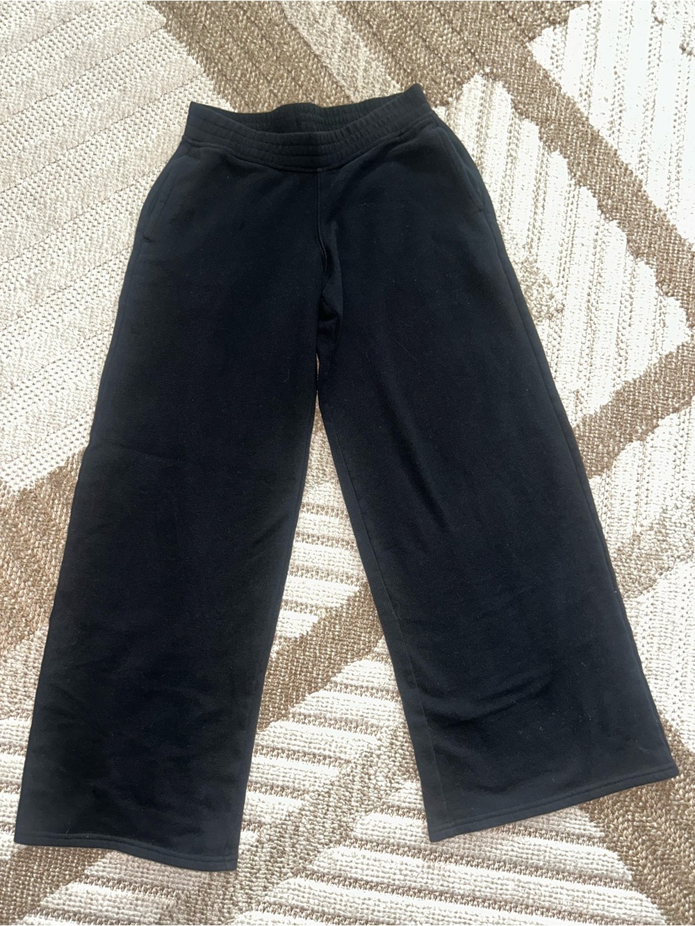 Hollister Black Wide-Leg Sweatpants